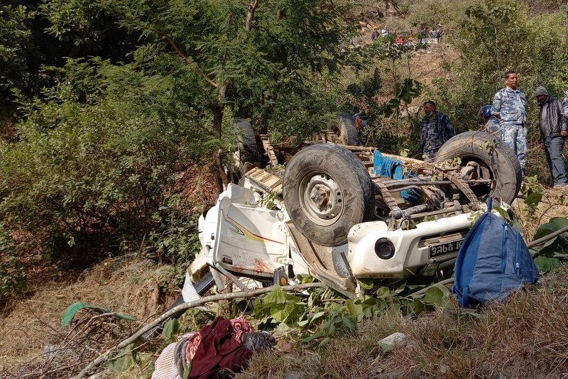 बैतडीमा जीप दुर्घटना हुँदा ५ जना मृत्यु